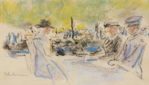 Am Tisch Oil painting by Max Liebermann