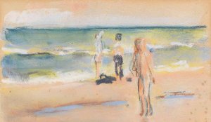 Badende am Strand by Max Liebermann Oil Painting
