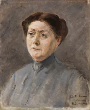 Bildnis der Schauspielerin Else Lehmann by Max Liebermann Oil Painting