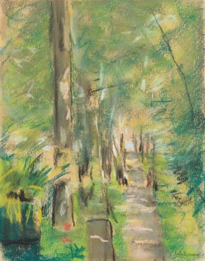 Birkenallee im Wannseegarten by Max Liebermann Oil Painting
