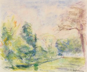 Blick in meinen Garten by Max Liebermann Oil Painting