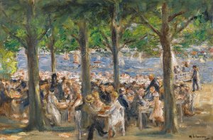 Gartenlokal An Der Havel Unter Baumen by Max Liebermann Oil Painting