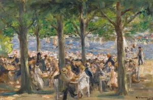 Gartenlokal An Der Havel Unter Baumen by Max Liebermann Oil Painting