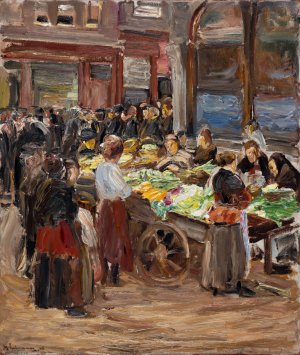 Jewish Street in Amsterdam by Max Liebermann Oil Painting