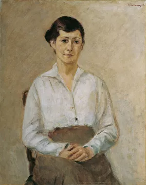 Kathe Liebermann - Die Tochter des Kunstlers by Max Liebermann Oil Painting