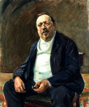 Portrait of Alfred von Berger by Max Liebermann Oil Painting