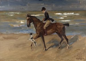 Rider on the Beach by Max Liebermann Oil Painting