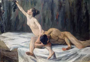 Samson and Delilah by Max Liebermann Oil Painting