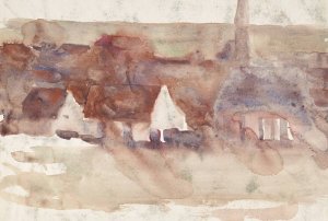 Schets van een stadsgezicht by Max Liebermann Oil Painting