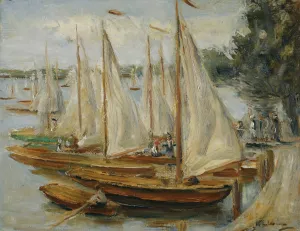 Segelboote Am Wannsee  by Max Liebermann Oil Painting
