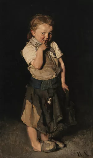 The Cobbler's Girl by Max Liebermann Oil Painting