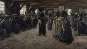 The Flax Barn at Laren by Max Liebermann Oil Painting