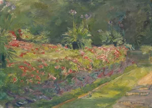 The Garden at the Wannsee in Berlin by Max Liebermann Oil Painting