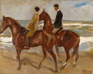 Two Riders On The Beach Oil painting by Max Liebermann
