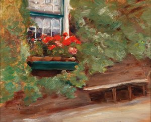 View on a farmhouse in the Netherlands by Max Liebermann Oil Painting