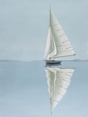 Alone On The Water by Max Maxx Oil Painting