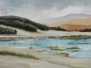 Along The Lake Side Trail Oil Painting by Max Maxx - Bestsellers