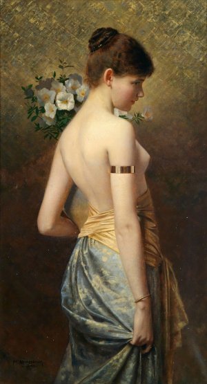 Flora by Max Nonnenbruch Oil Painting
