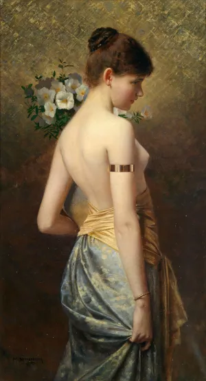Flora by Max Nonnenbruch Oil Painting