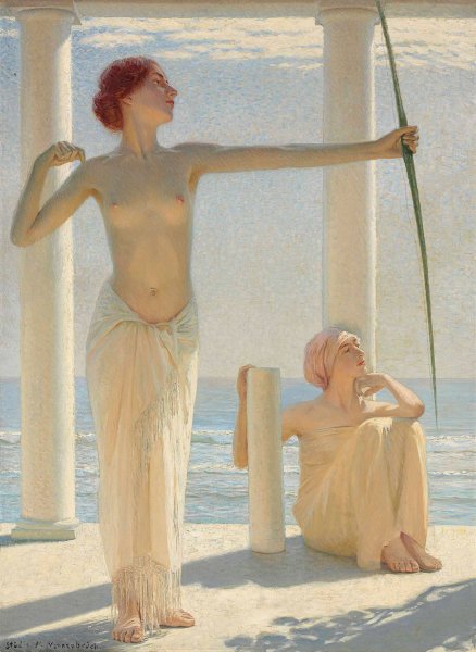 Main Product Photo of The Archer Painting by Max Nonnenbruch