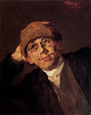 A Portrait Of The Artist's Nephew Oil painting by Max Slevogt