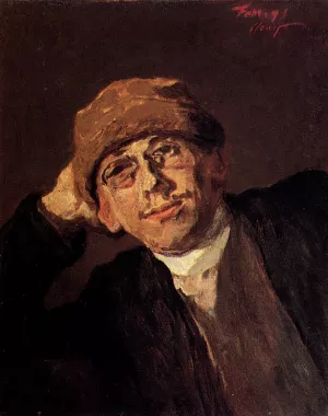 A Portrait Of The Artist's Nephew Oil painting by Max Slevogt