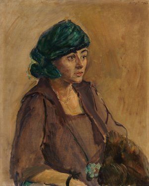 Damenbildnis by Max Slevogt Oil Painting