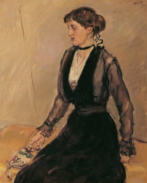 Fraulein Eva Steinbarth by Max Slevogt Oil Painting