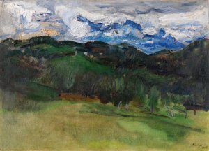 Gewitter uber dem Rosengarten bei Bozen by Max Slevogt Oil Painting