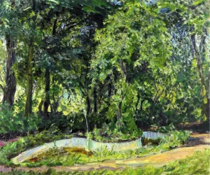 Park Landscape in the Palatinate by Max Slevogt - Oil Painting Reproduction