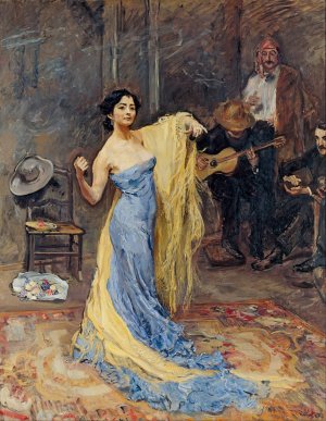 Portrait of the Dancer Marietta di Rigardo Oil painting by Max Slevogt