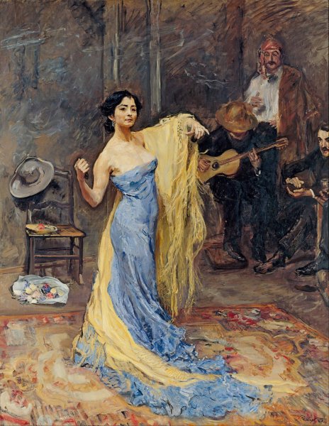 Portrait of the Dancer Marietta di Rigardo  by Max Slevogt - Hand-Painted Oil Painting Reproduction