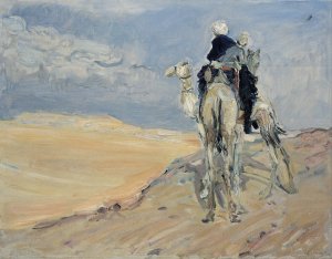 Sandstorm in the Libyan Desert by Max Slevogt Oil Painting