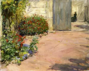 Summer House Garden by Max Slevogt - Oil Painting Reproduction