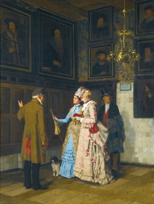 The Connoisseurs by Max Volkhart Oil Painting