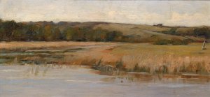 Hill and Marshland by Max Weyl Oil Painting