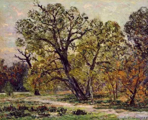 Autumn, Fontainebleau Forest painting by Maxime Maufra