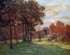 Autumn Landscape at Goulazon, Finistere painting by Maxime Maufra