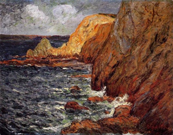 Main Product Photo of Cliffs Painting by Maxime Maufra