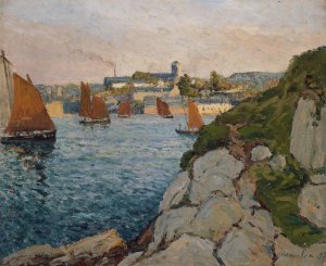 Douarnenez in Sunshine by Maxime Maufra Oil Painting
