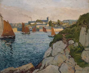 Douarnenez in Sunshine Oil painting by Maxime Maufra