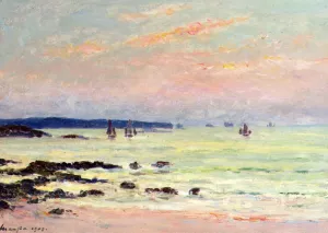 Evening at the Sea, Quiberon by Maxime Maufra - Oil Painting Reproduction