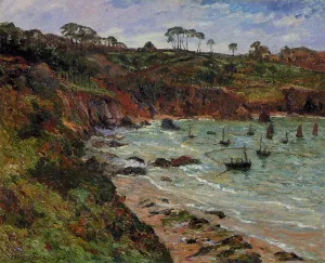 Fishing for Sprats in Winter at Douarnenez Oil painting by Maxime Maufra