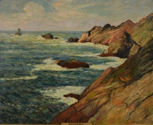 La Pointe du Raz. Les Courants by Maxime Maufra Oil Painting