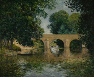 Le pont de l'Isle-Adam ou le Vieux pont by Maxime Maufra Oil Painting