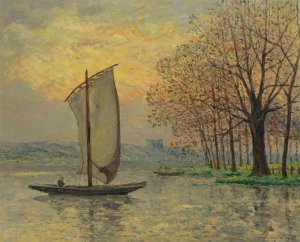 Les Bords De La Loire by Maxime Maufra Oil Painting