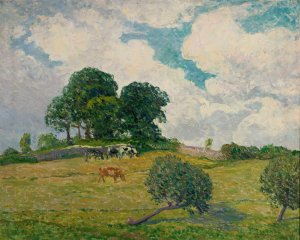 Les Nuages Blancs, Rosporden by Maxime Maufra Oil Painting