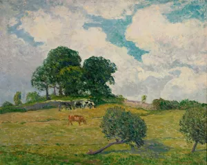 Les Nuages Blancs, Rosporden by Maxime Maufra Oil Painting