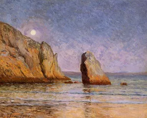 Moonrise, Bay of Douarnenez by Maxime Maufra - Oil Painting Reproduction