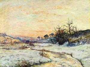 Morning in Winter, Vallee du Ris, Douardenez Oil painting by Maxime Maufra